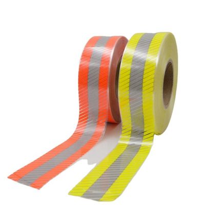 Kwaliteit Hi Vis Custom Heat Press Transfer Vinyl gesegmenteerde reflecterende tape voor kleding