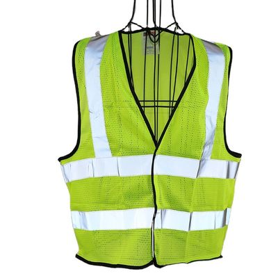 Klasse 1 Klasse 2 Vest van het Bouw het Hoge Zicht met de Fiets hallo Vis Vest Belt Gray Yellow van het Zakkenverkeer