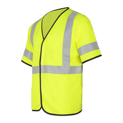 Vuurvaste van de het Jasjebouw van het Overhemdsvest Hoge het Zicht In te ademen Antistatische Kleding