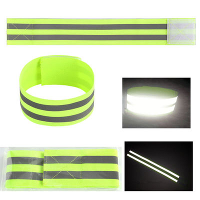 Gele reflecterende band voor kleding Hi Vis Stoffenband Reflecterende kledingband
