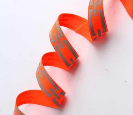 Dubbelzijdig interkleurig reflecterend zijdeband Custom Printed Nylon Belt Webbing Strap