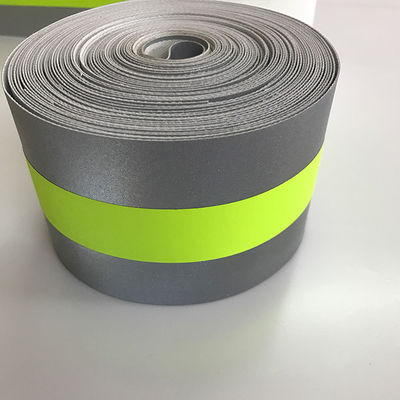 Naai op waarschuwing Reflectieve tape Geel zilver Vlamvertragend voor veiligheidskleding