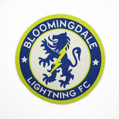 De douanelaser sneed het Vinylijzer van de de Flardenvoetbal van Stickersetiketten Douane Geweven op Flard