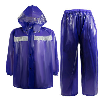 Het Jasjevrouwen van de douane de Stevige Kleur Fluorescent hallo Vis Rain Gear van Weerspiegelende Regen