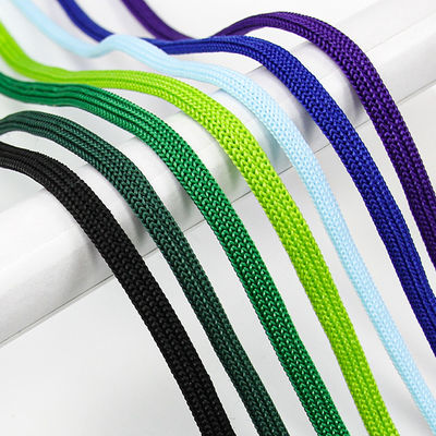 Van de de Leibandhond van de tent trekt de Weerspiegelende Gevlechte Kabel het Lood Kleurrijke Ronde het Koordkabel 10mm van Koordenhoodie
