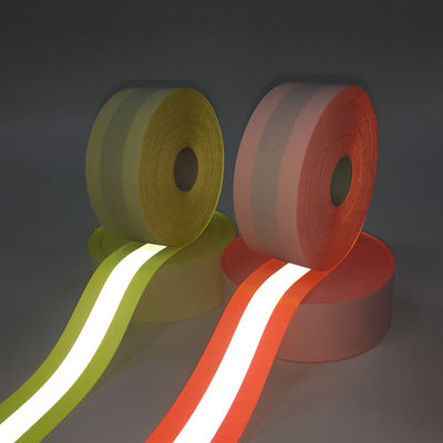 Gecustomiseerde veiligheid Functionele zilver waterdicht vlamvertragend reflecterend band materiaal Stof voor kleding