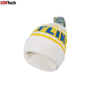 De oranje hallo Vis Beanie Hat Embroidery Logo Solid-Kleuren Warme Winter breit