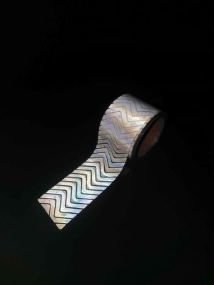 Zilveren streep Warmteoverdracht Reflectief vinyl Voor kleding Veiligheid Werkkleding HTV Grijs Hoog zicht