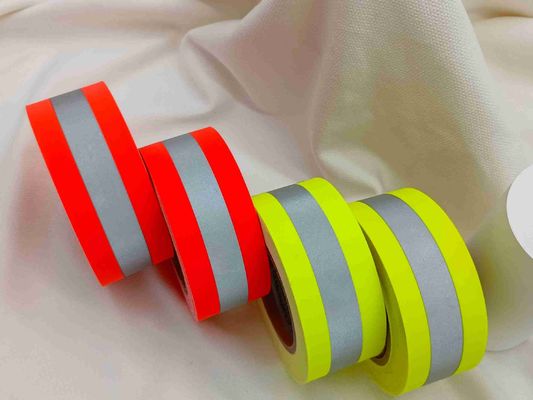 brandwerend vlamvertragend reflecterend bandje voor kleding Brandvertragend reflecterend stof EN 20471 Klasse 2