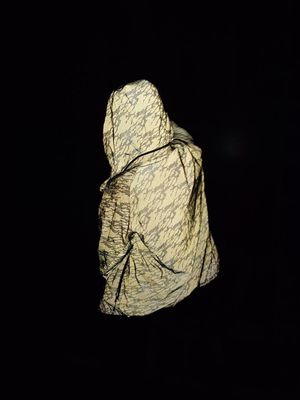 De zilveren Weerspiegelende Polyester Zwart Licht hallo Vis Clothing Tape van Spandex van het Stoffenbroodje Retro