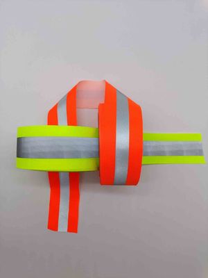 Stroken van 1 van de de Singelbandstof van de 2 Duim de Nylon Polyester Naaiende het Lintriem voor Grijze Hoofdbandsinaasappel