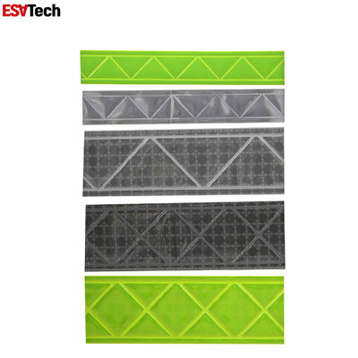 De hoge Frequentie laste Prismatisch pvc de Weerspiegelende Band voor op Kledingstuk naait