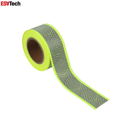 Groene reflecterende band voor kleding zakken sportkleding buitenkleding