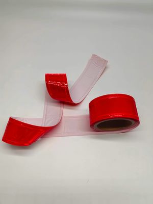 Pvc-Weerspiegelend de Bandijzer van het Douane Hoog Zicht voor Verkeersteken Crystal Heat Press