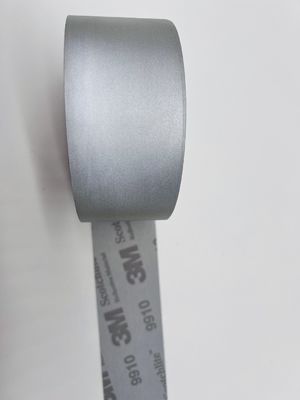 8912 Zilveren reflecterende stof 65%Poly / 35% Katoenstof Voor veiligheidskleding Tassen Gebreide T-shirts