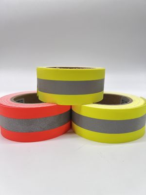 5 cm 7,5 cm Geel Zilver Geel Kleur Vlamvertrager Reflectieve Streep Voor Veilig Draagbaar