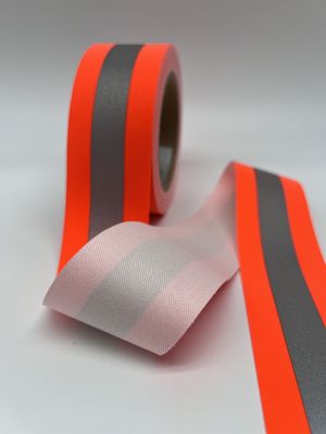 Rood zilveren kleur Hi Vis Flame Retardant Reflective Strip 2,5 cm 5 cm 7,5 cm Reflective Tape