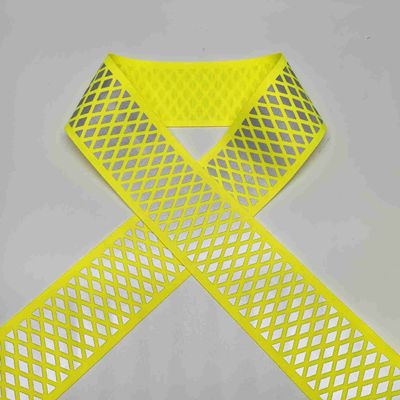 Hoog zichtbare ijzeren warmteoverdrachtfilm tot gele reflecterende webbing voor sportkleding