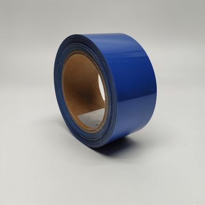 Blauwe Htv-warmteoverdraagbare vinylfilm voor veiligheidskleding, Hi Vis reflecterende banden voor jassen