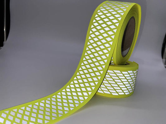 Aanpasbare reflecterende stof van polyester zichtbaarheid wasbare rol 500 Cd/lux.m2
