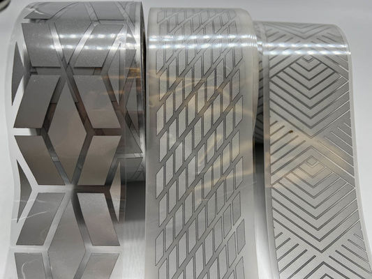 Warmtegeactiveerd zilver reflecterend stof Polyester Taffeta Glaskralen Vlamvertragend