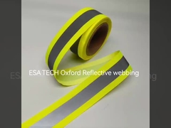 EN471 Waterdichte verlichting Reflexrits Reflecterende nylon ritssluiting voor kleding